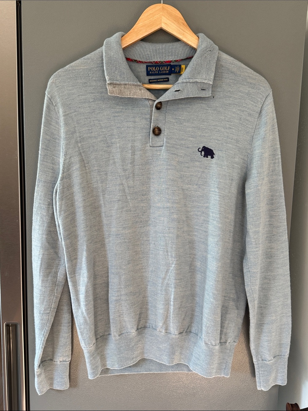 Flawed Polo Golf Washable Men’s Merino Mock Neck Sweater Size M